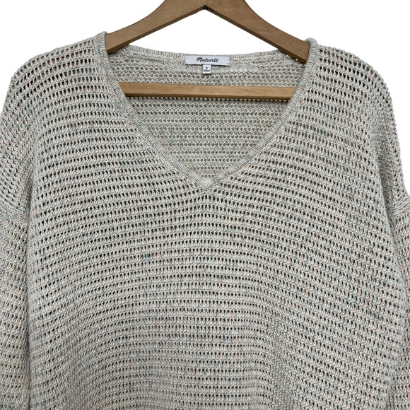 Madewell Rainbow speckled Marled Seville Pullover Sweater size small - Picture 7 of 14